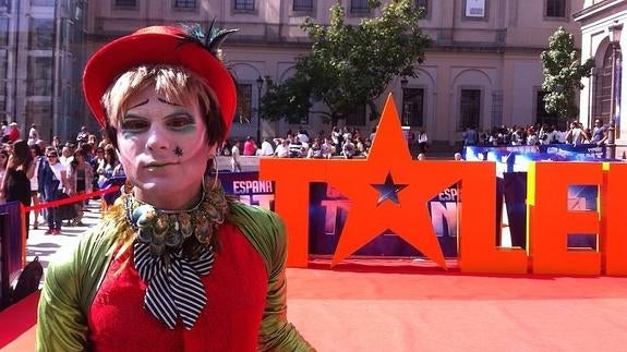 Cristian García Cao, en su personaje de ‘El burlesco malandrín’, cuando acudió al ‘casting’.